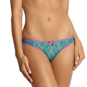 L'Agent Monica By AP MONICA lace Briefs, Teal, S